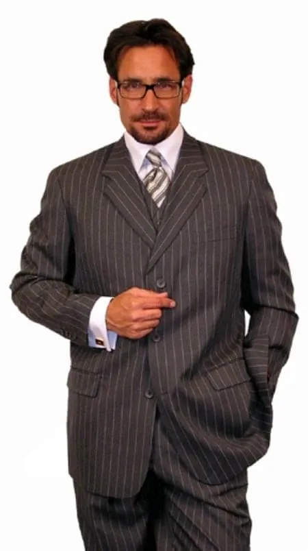 Mafia Costume - Mafia Halloween Costume - Italian Mafia Charcoal Gray Costumes sold by Alberto Nardoni