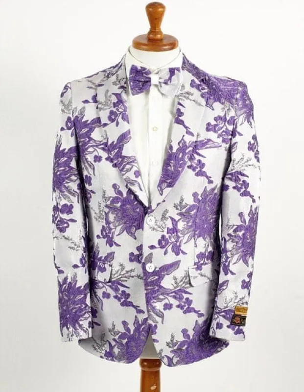 White and Purple Tuxedo sold by Alberto Nardoni