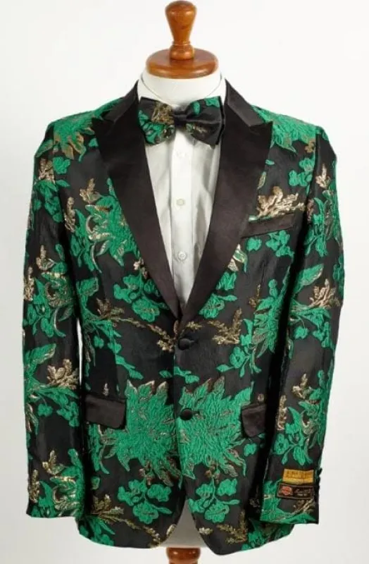 Mens Big and Tall Tuxedo -Green Tuxedo sold by Alberto Nardoni