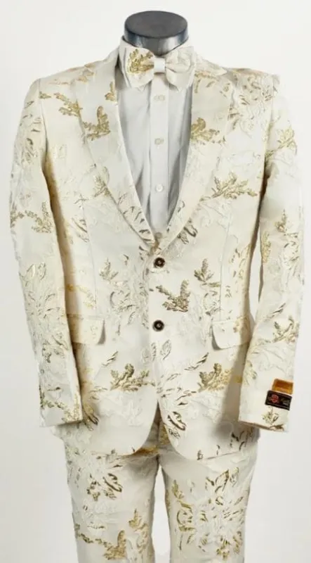 Mens Big and Tall Tuxedo -Tan Tuxedo sold by Alberto Nardoni