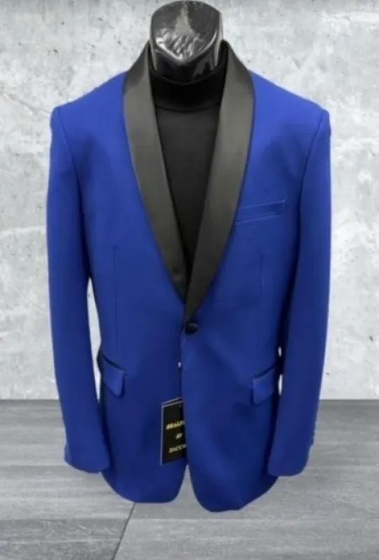Mens Big and Tall Tuxedo -Blue Tuxedo sold by Alberto Nardoni