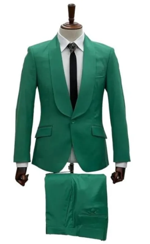 Mens Light Green Suit - Neon Green Suit sold by Alberto Nardoni