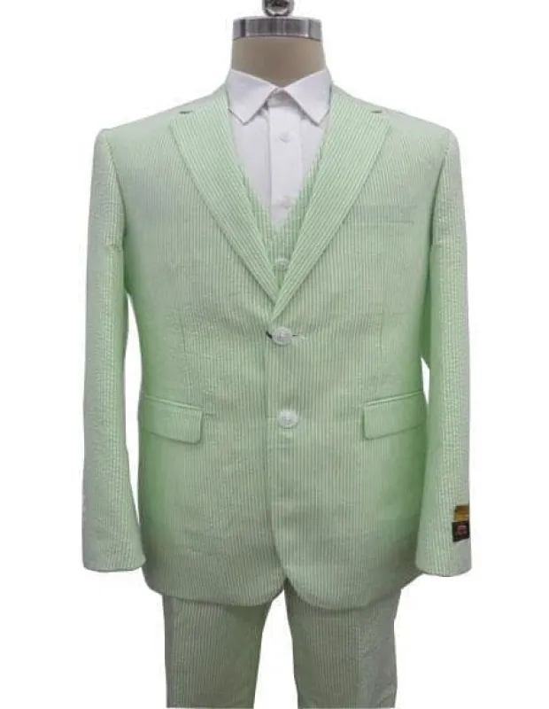 Mens Light Green Suit - Neon Green Suit sold by Alberto Nardoni