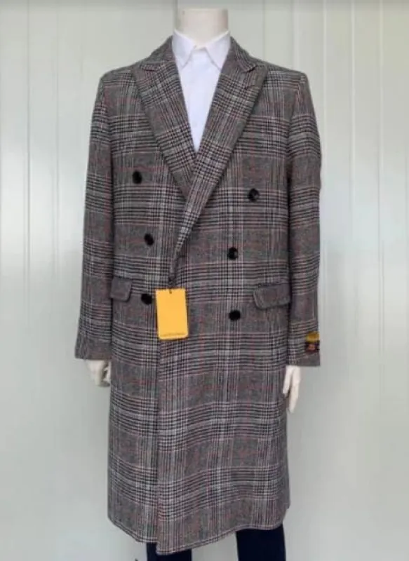 Mens Overcoat -Mens Long Wool Topcoats- Topcoat For Men-Mens Full Length And Cashmere Overcoat - Winter Topcoats - Multi Coat sold by Alberto Nardoni