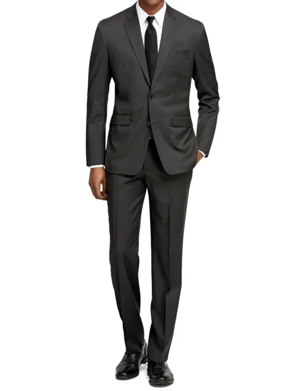 Mens Cheap Grey Suit Mens Slim Fit Suit Charcoal made by Alberto Nardoni