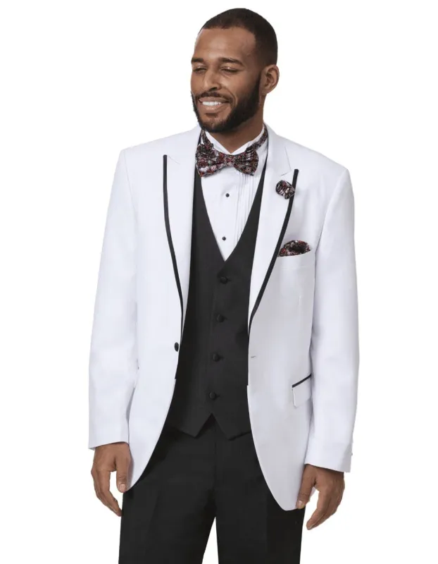 White Prom Suit - White Prom Tuxedo - White Suit made by Alberto Nardoni