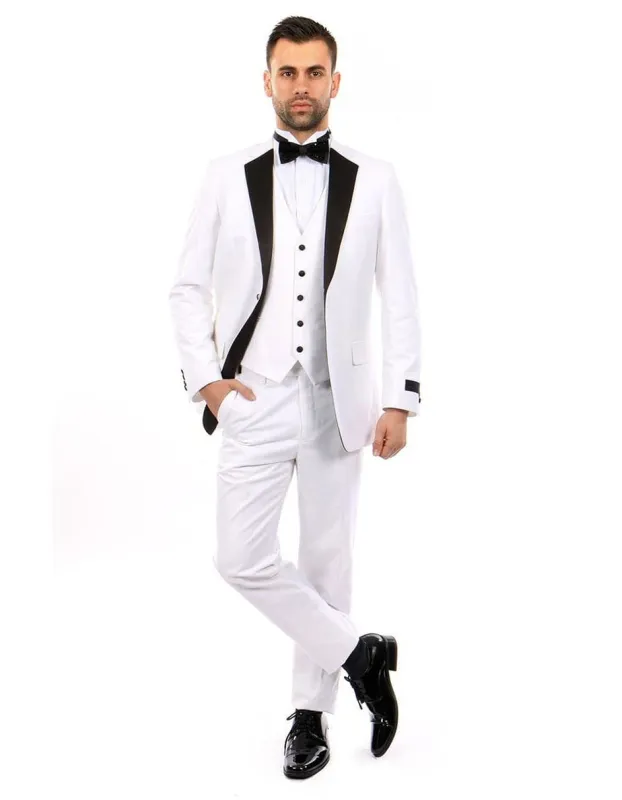 White Prom Suit - White Prom Tuxedo  - White Suit sold by Alberto Nardoni