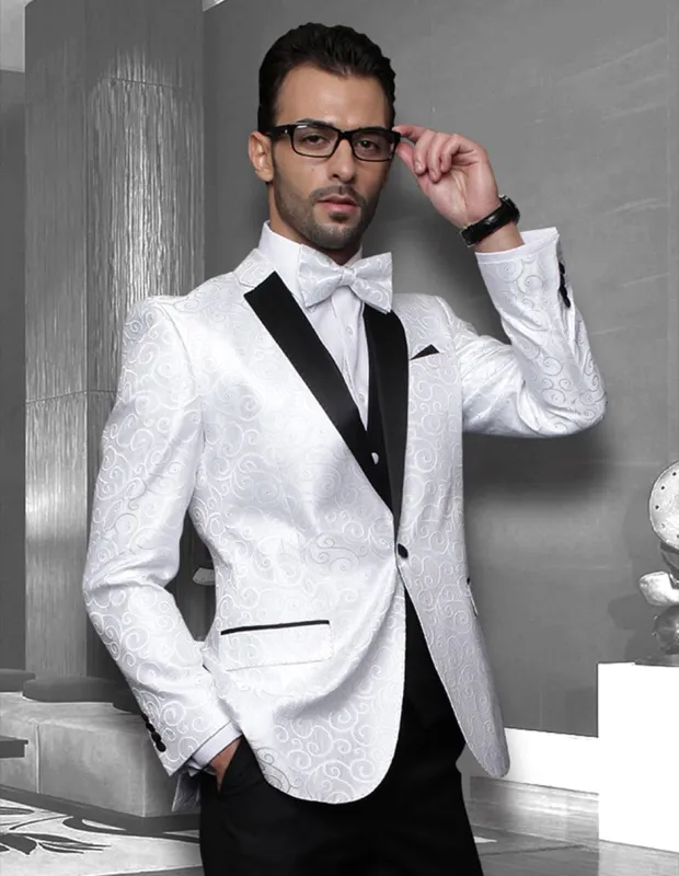 White Prom Suit - White Prom Tuxedo  - White Suit sold by Alberto Nardoni
