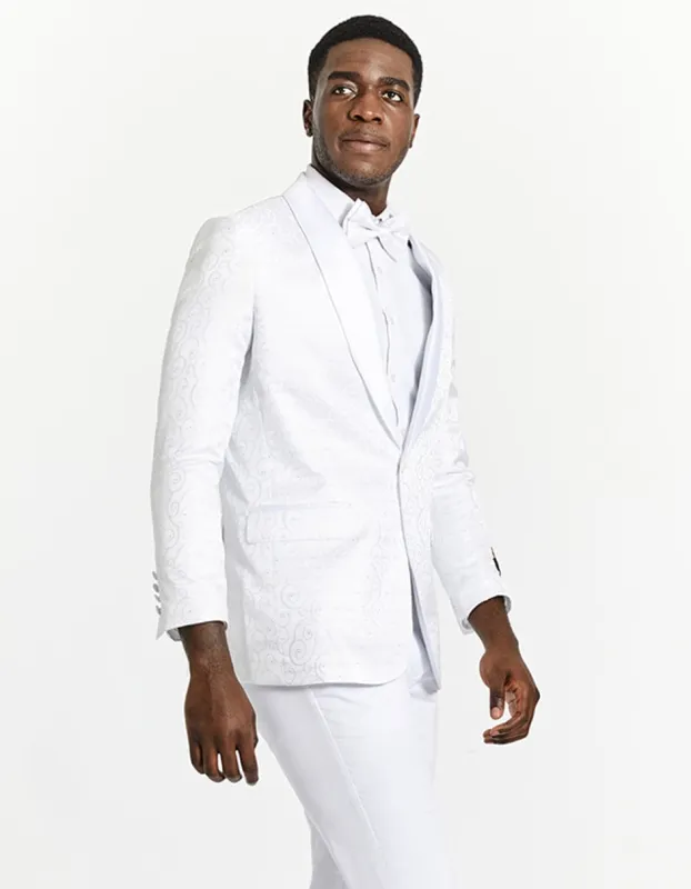 White Prom Suit - White Prom Tuxedo  - White Suit sold by Alberto Nardoni