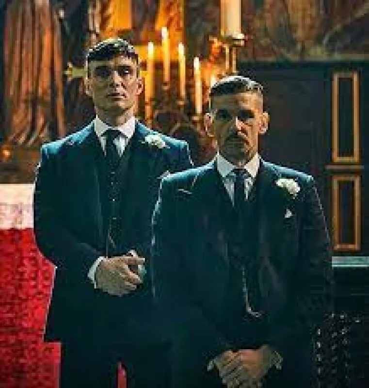 Thomas Shelby Wedding Suit - Peaky Blinder Suit (Plus Hat Included) sold by Alberto Nardoni