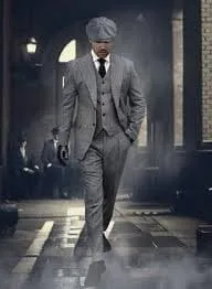 Thomas Shelby Wedding Suit - Peaky Blinder Suit (Plus Hat Included) sold by Alberto Nardoni