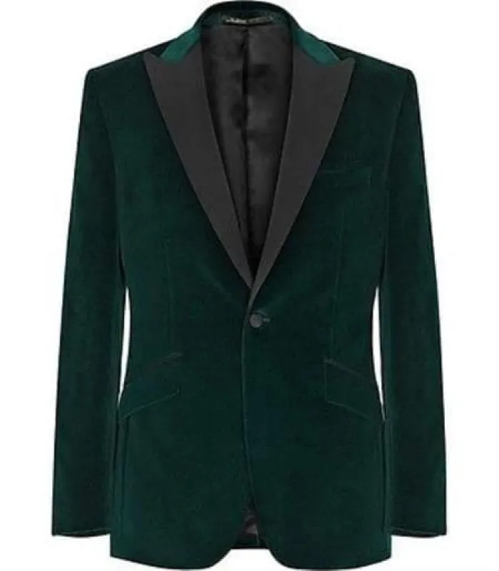 Mens Green Velvet Blazer sold by Alberto Nardoni