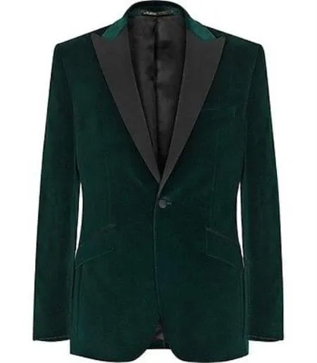 Mens Green Velvet Blazer sold by Alberto Nardoni