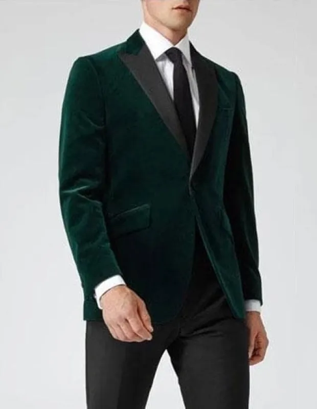 Mens Green Velvet Blazer sold by Alberto Nardoni