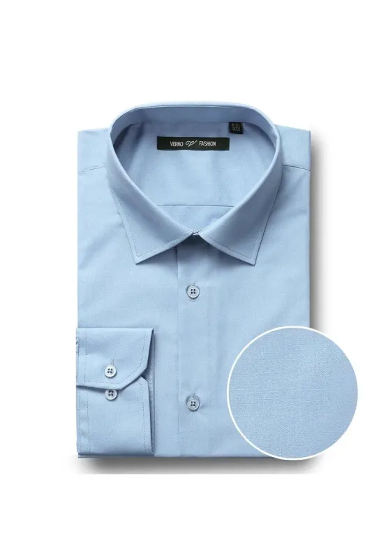 Men's Classic Fit Sky Blue Dress Shirt w/Spread Collar sold by Alberto Nardoni