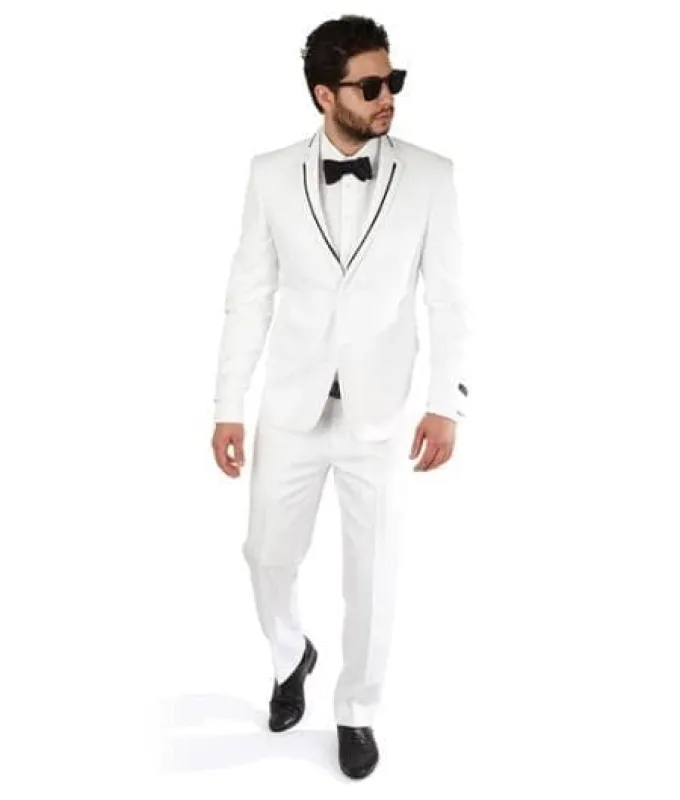 Cheap Tuxedos For Men - Discounted White Tuxedos sold by Alberto Nardoni