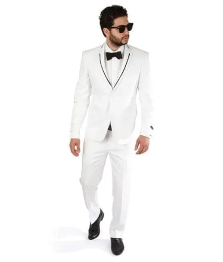 Cheap Tuxedos For Men - Discounted White Tuxedos sold by Alberto Nardoni