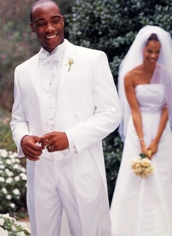 Cheap Tuxedos For Men - Discounted White Tuxedos sold by Alberto Nardoni