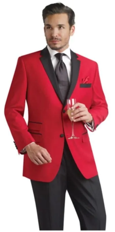 Cheap Tuxedos For Men - Discounted Red Tuxedos made by Alberto Nardoni