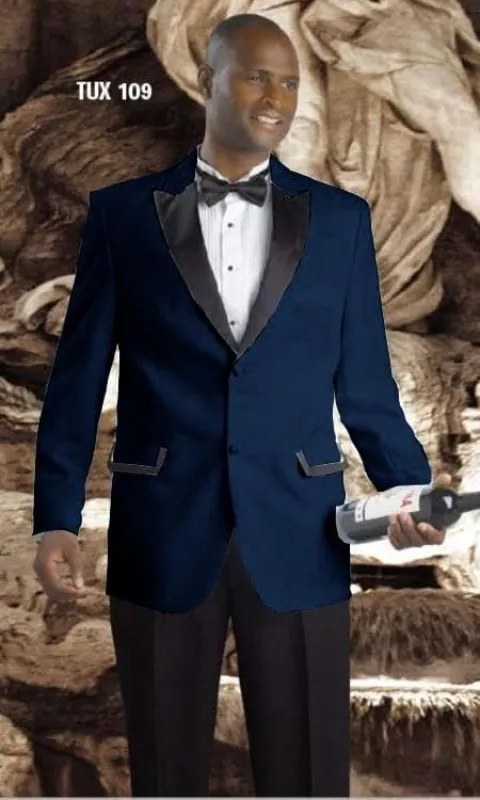 Cheap Tuxedos For Men - Discounted Dark Navy Blue Tuxedos sold by Alberto Nardoni