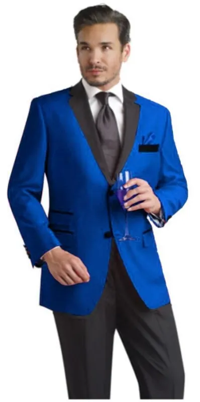 Cheap Tuxedos For Men - Discounted Blue Tuxedos made by Alberto Nardoni
