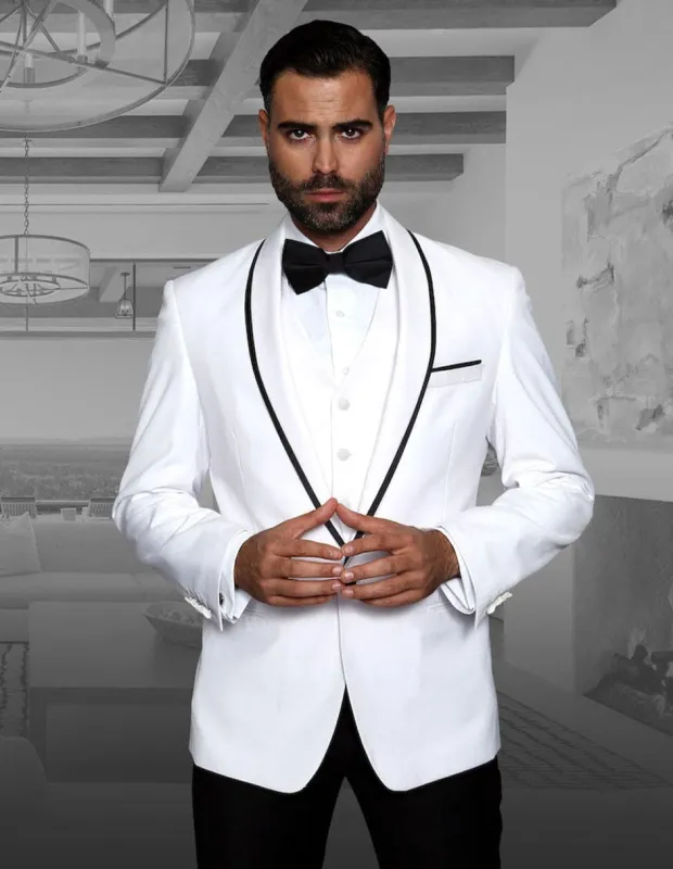 White Prom Suit - White Prom Tuxedo  - White Suit sold by Alberto Nardoni