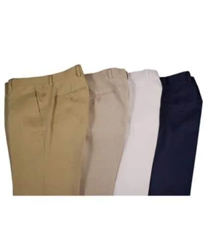 Mens Big and Tall Linen Pants -White Linen Dress Slack sold by Alberto Nardoni