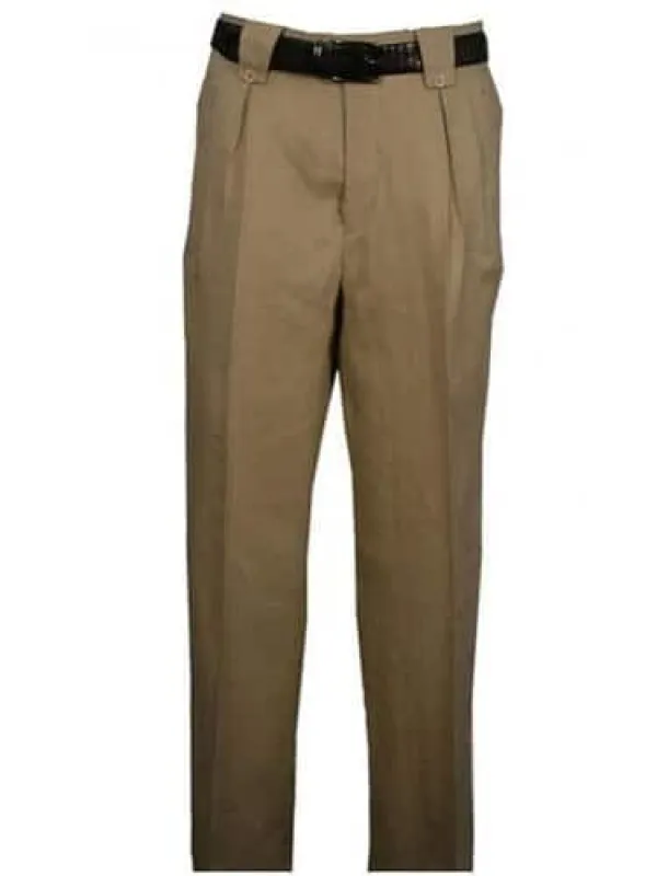 Mens Big and Tall Linen Pants -Tan Linen Dress Slack sold by Alberto Nardoni