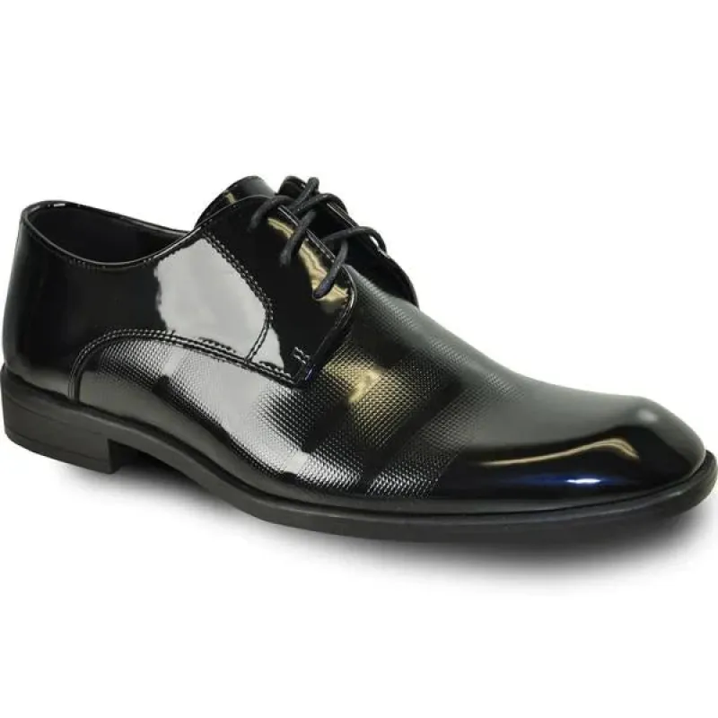 VANGELO Men Dress Shoe ROCKEFELLER Oxford Formal Tuxedo for Prom & Wedding Black Patent sold by Alberto Nardoni