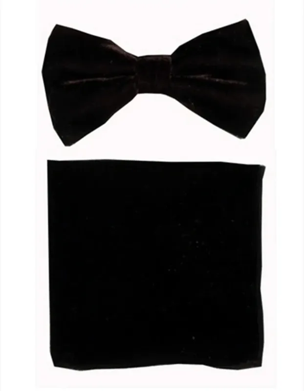 Black Velvet Bow Tie Set sold by Alberto Nardoni