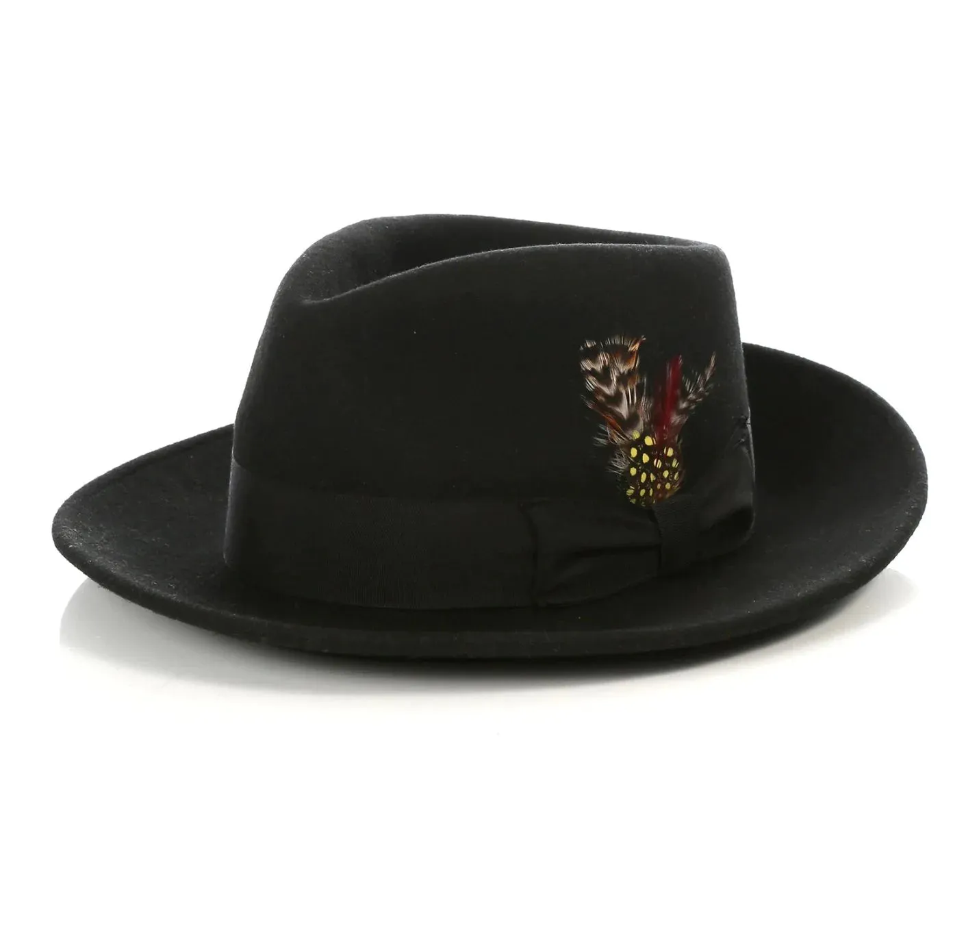 Men’s black untouchable fedora hat sold by Alberto Nardoni