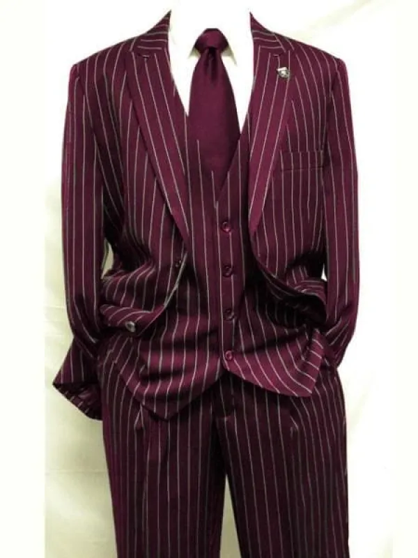 Mens  Burgundy Coat sold by Alberto Nardoni