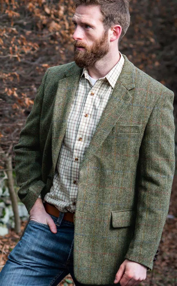 Mens Green Tweed Jacket sold by Alberto Nardoni