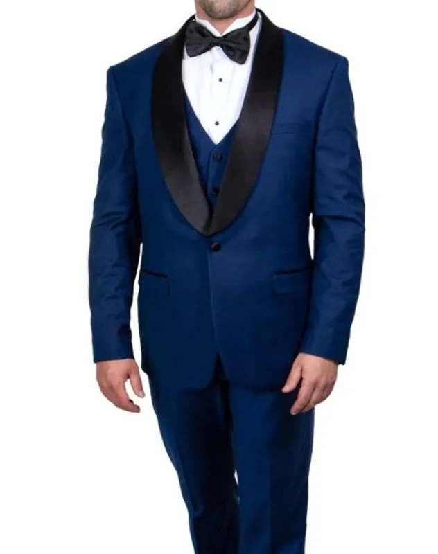 Mens Blue Wedding Suit Stacy Adams Men's Formal Suit Blue Modern Fit sold by Alberto Nardoni