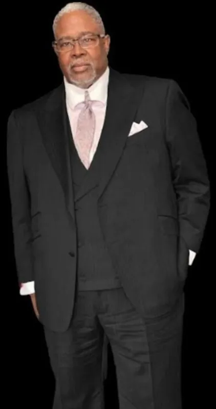 Suit With Double Breasted Vest - Pastor Suit - 1920s Style Dark Grey Suit sold by Alberto Nardoni