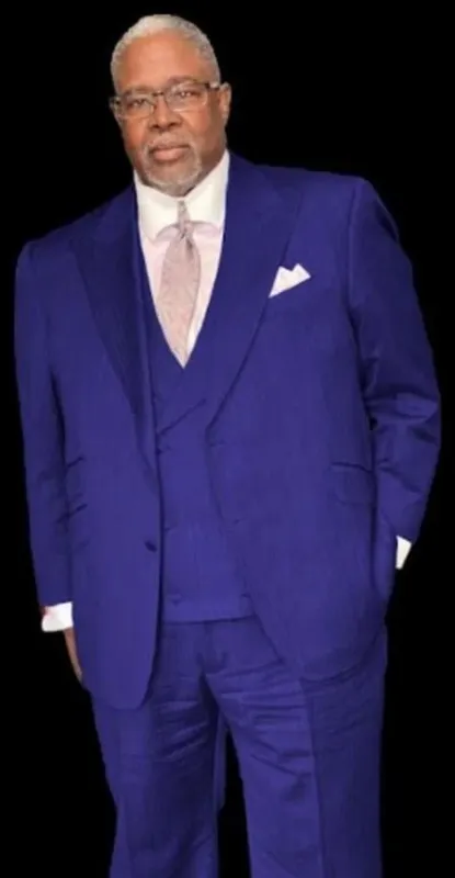 Suit With Double Breasted Vest - Pastor Suit - 1920s Style Indigo Suit sold by Alberto Nardoni