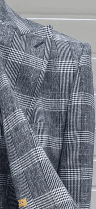 Big And Tall Tweed Jacket Light Gray Big And Tall Sport Coat sold by Alberto Nardoni