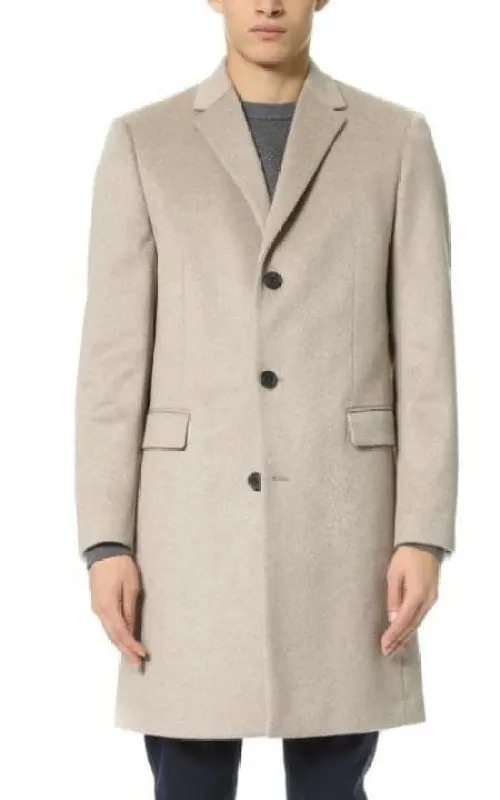 Mens Tan Overcoat sold by Alberto Nardoni