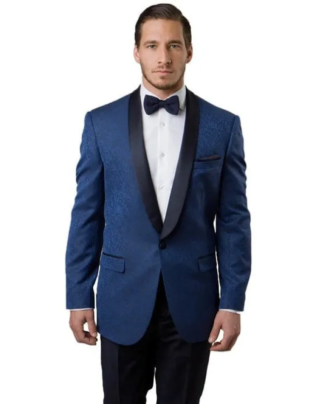 Men Light Blue Tuxedo - Blue Tuxedo Wedding - Steel Blue Tuxedo sold by Alberto Nardoni