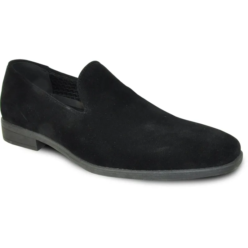 BLACK VEGAN SUEDE LOAFER DRESS SHOE FOR MEN - WEDDING & PROM sold by Alberto Nardoni