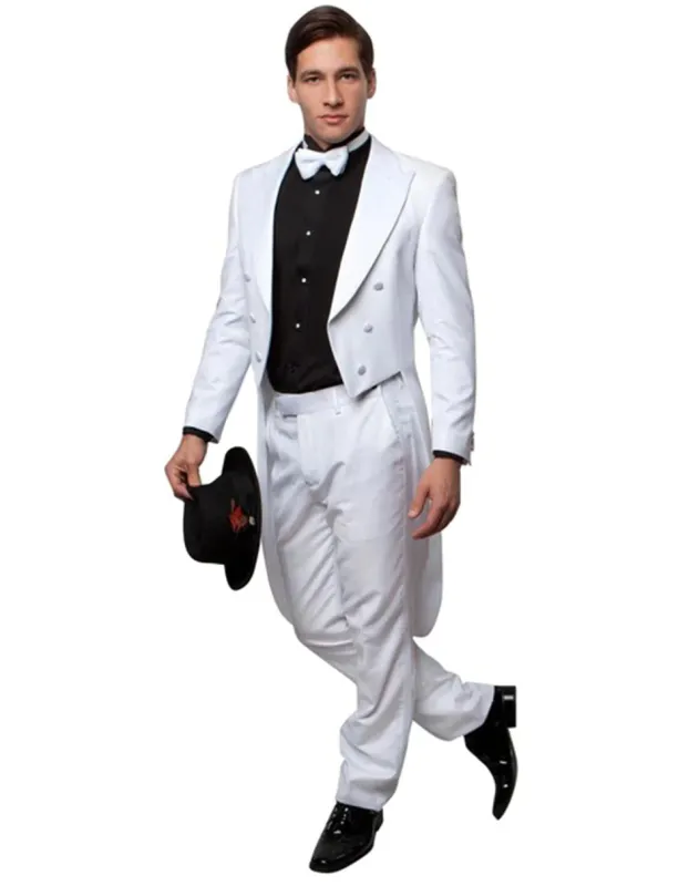 Suit With Tails - Long Tail Suit - Mens Tailcoat - Tail Coat Tuxedo sold by Alberto Nardoni