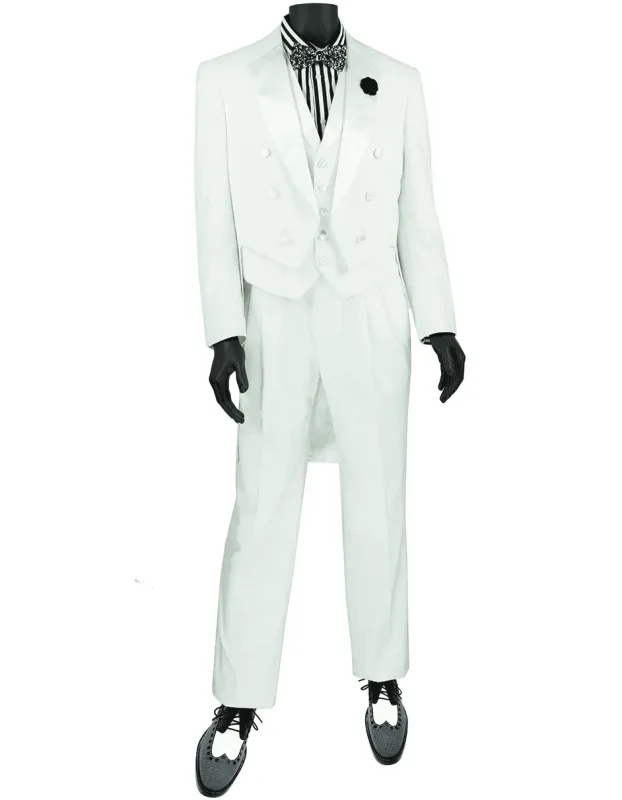 Suit With Tails - Long Tail Suit - Mens Tailcoat - Tail Coat Tuxedo sold by Alberto Nardoni