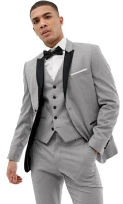 Grey Groomsmen Suits made by Alberto Nardoni