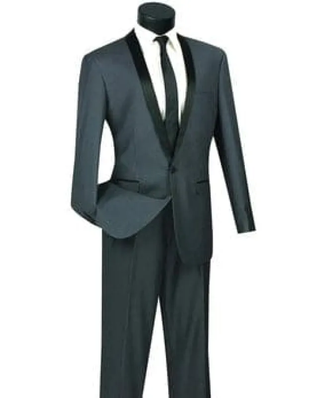 Men Groomsmen Suit Grey made by Alberto Nardoni