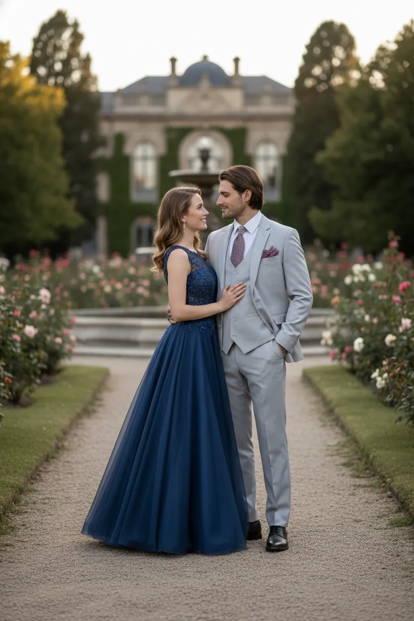 Men’s Very Light Gray Three-Piece Wedding Suit 2 Buttons Modern or Slim Fit Ash Bone Color Steel Grey sold by Alberto Nardoni product image thumbnail 2