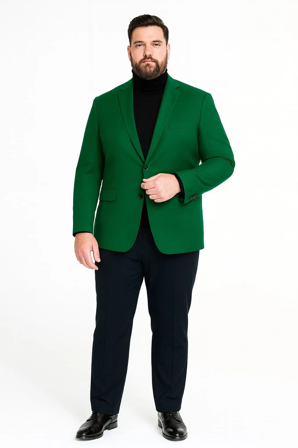 Mens Green Blazer – Stylish Casual and Formal Sport Coat for Parties, Weddings and Events in Emerald Green sold by Alberto Nardoni product image thumbnail 5