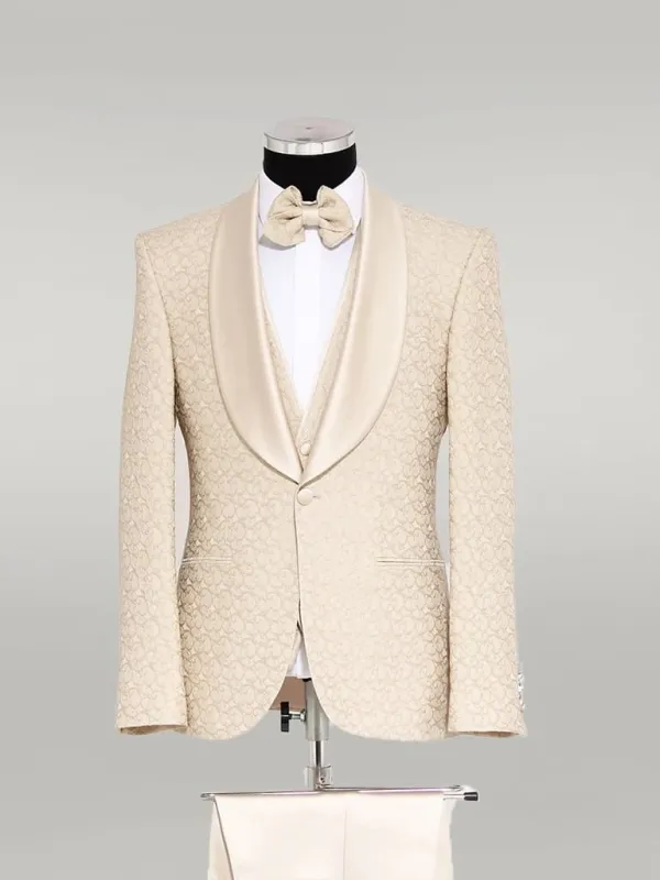 Champaign Suit - Champaign Wedding Tuxedo - Groom Suit sold by Alberto Nardoni