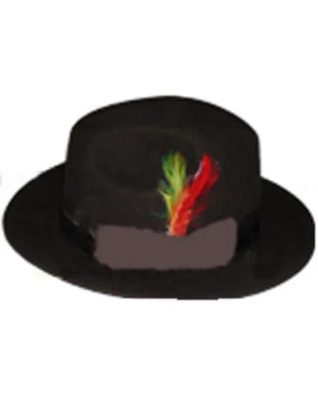 Men's Untouchable Brown Fedora Wool Dress Hat made by Alberto Nardoni