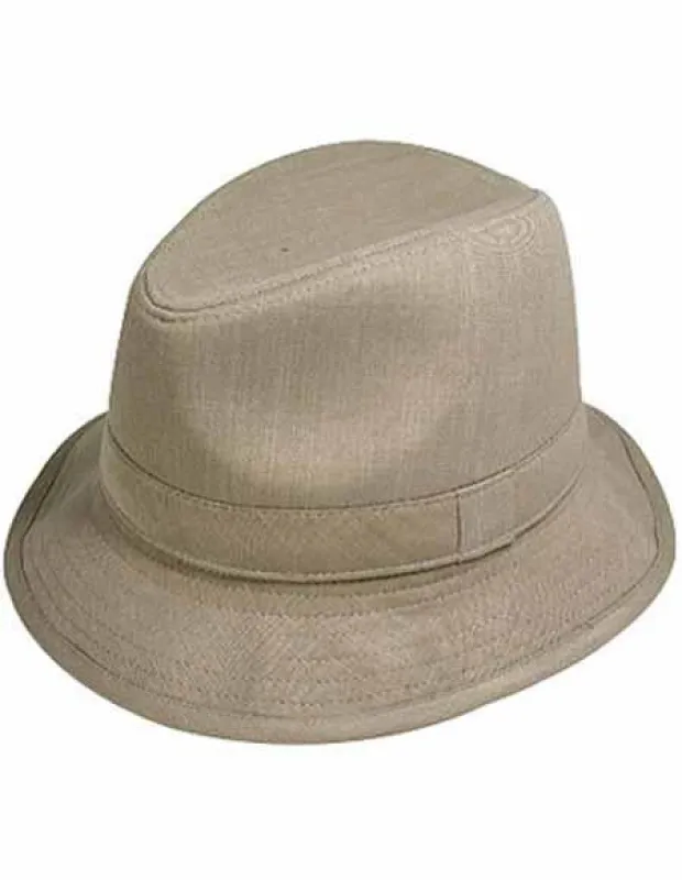 Mens Dress Hat Mens Tan Soft Felt Bucket Hat sold by Alberto Nardoni
