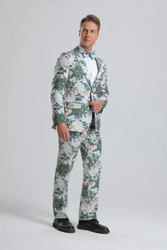 White and Gold Prom Suits - Gold Tuxedo Jacket sold by Alberto Nardoni
